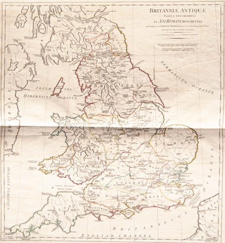 Britanniae Antiquae
Tabula Geographica
ex Aevi Romani monumentis 1816